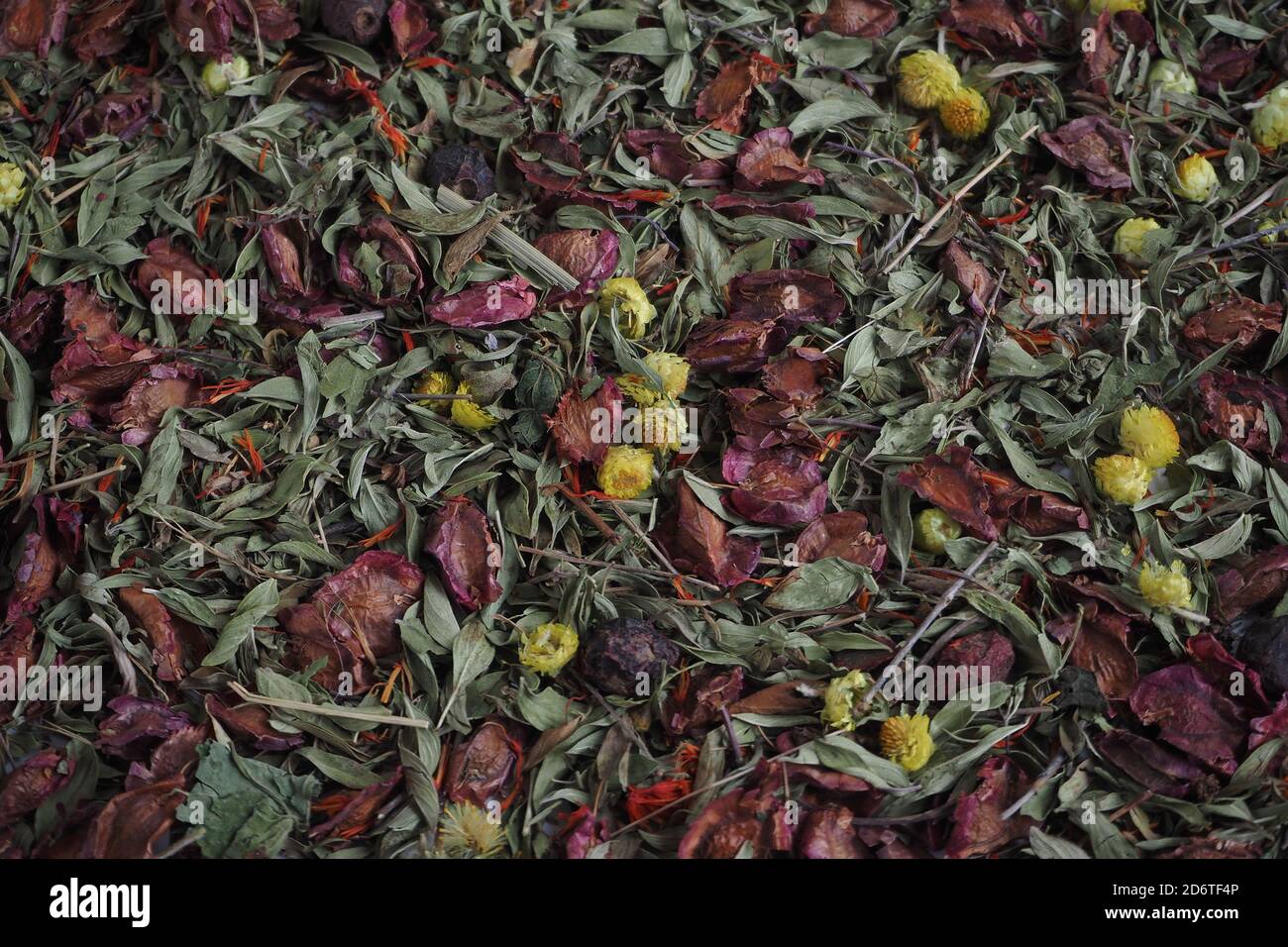 A beautiful background of dried herbs and flowers Stock Photo - Alamy