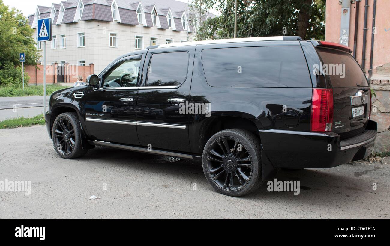 Kazakhstan, Ust-Kamenogorsk - 10 August, 2020. Car Cadillac Escalade ESV. American car. Stock Photo