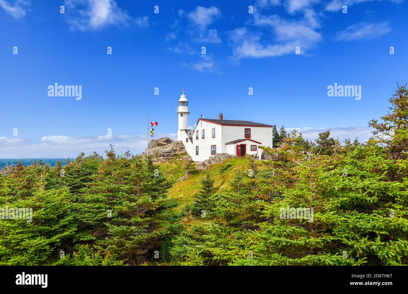 Lobster Cove Head Lighthouse Stock Photo Alamy