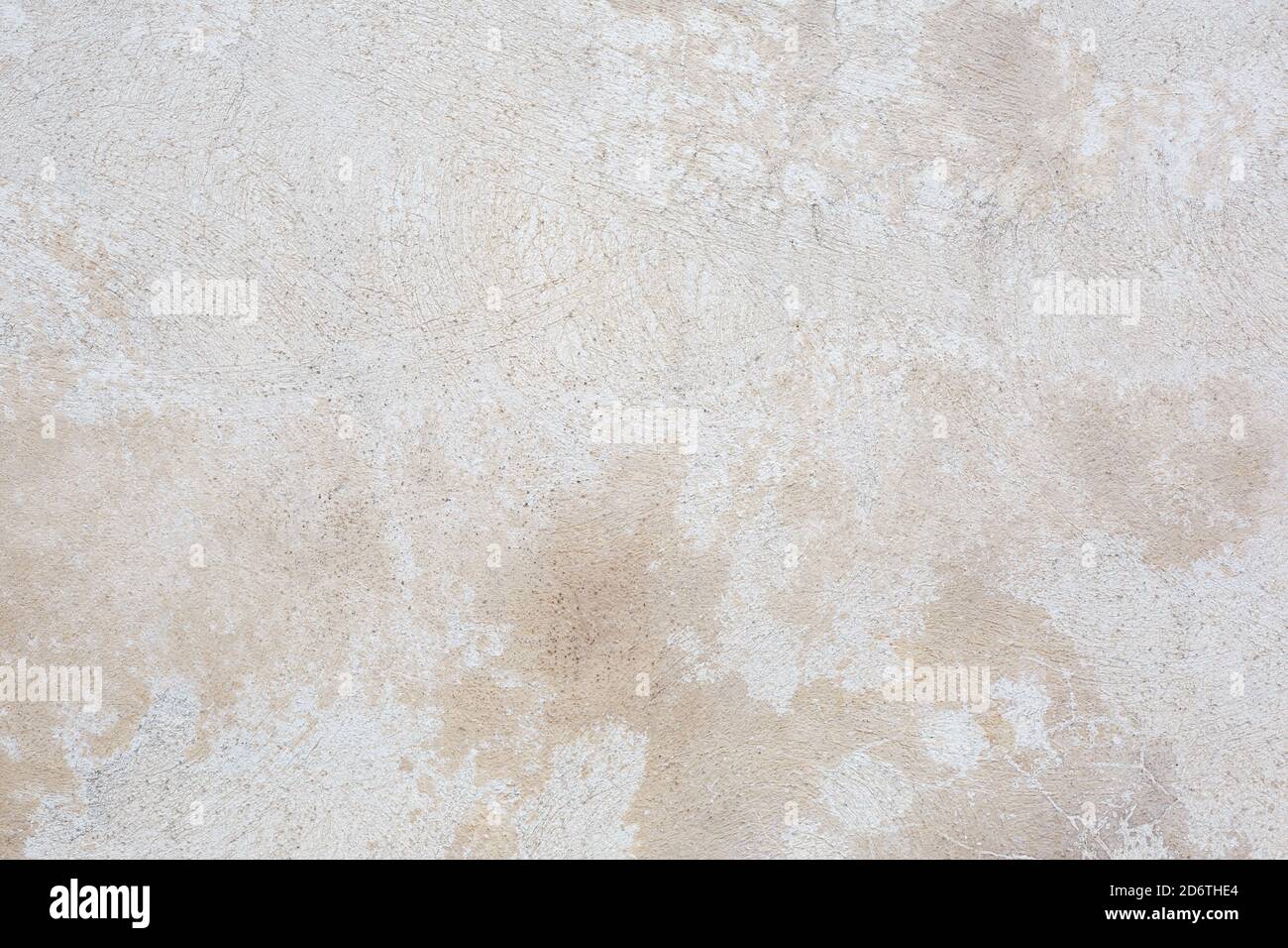 White and beige cement wall, concrete texture background Stock Photo