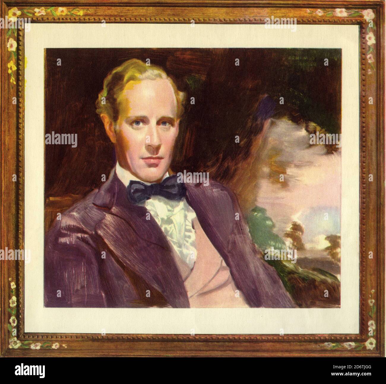 Artwork by ARMAND SEGUSO of LESLIE HOWARD as Ashley Wilkes from the
