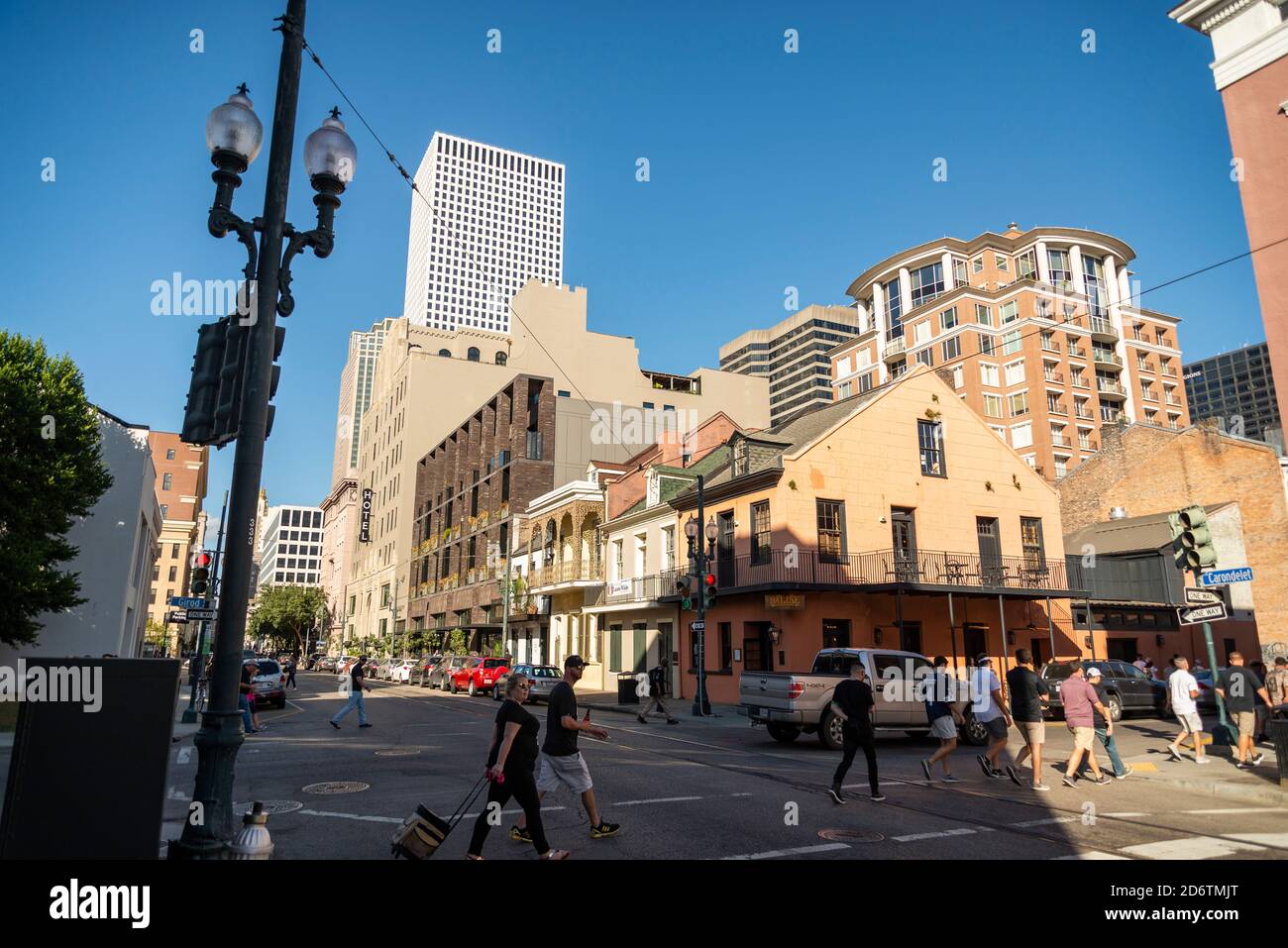 New Orleans residential district Stock Photo