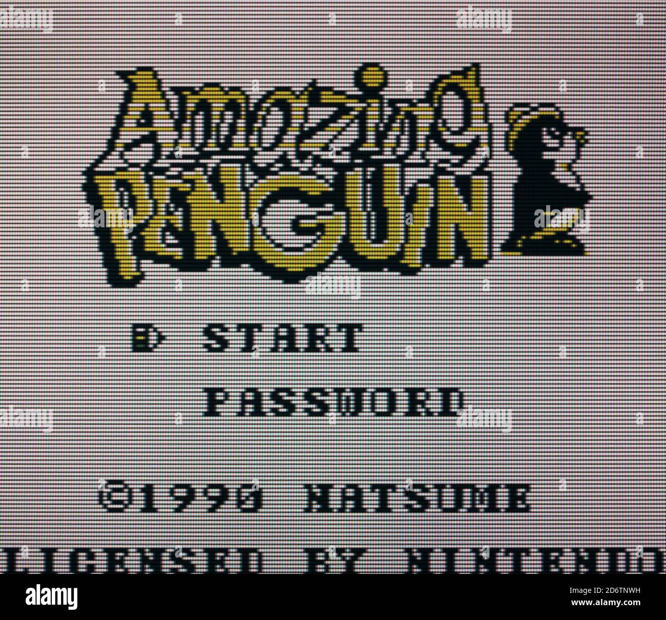 Amazing Penguin - Nintendo Gameboy Videogame - Editorial use only Stock Photo