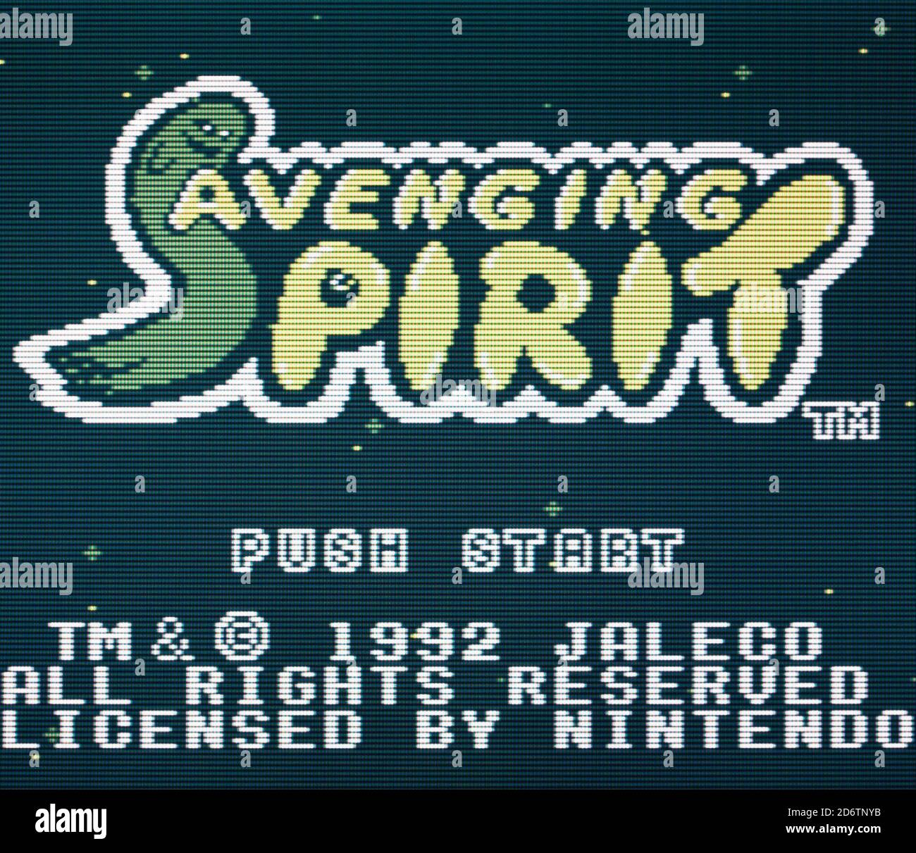Avenging Spirit - Nintendo Gameboy Videogame - Editorial use only Stock Photo