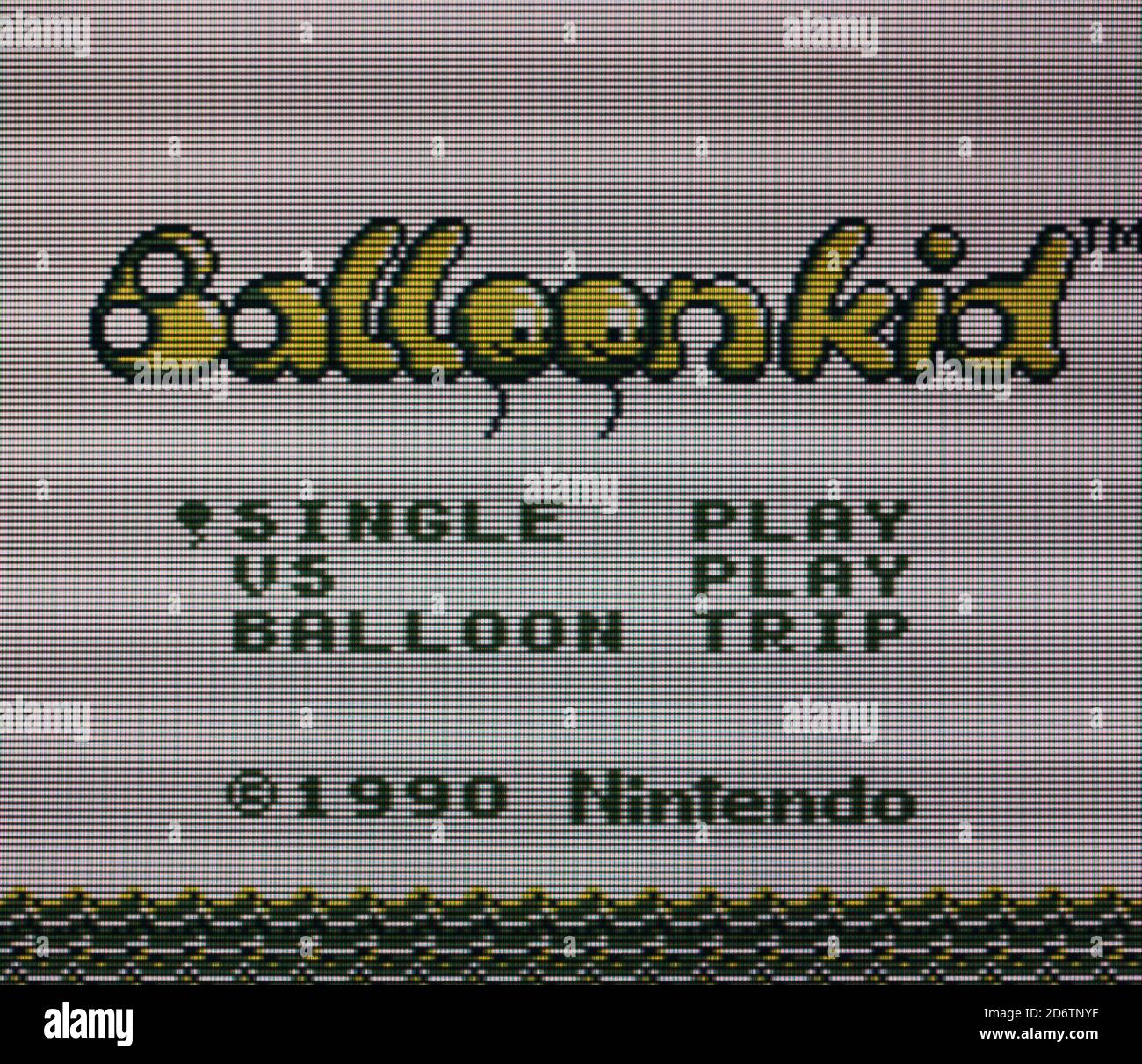 Balloon Kid - Nintendo Gameboy Videogame - Editorial use only Stock Photo