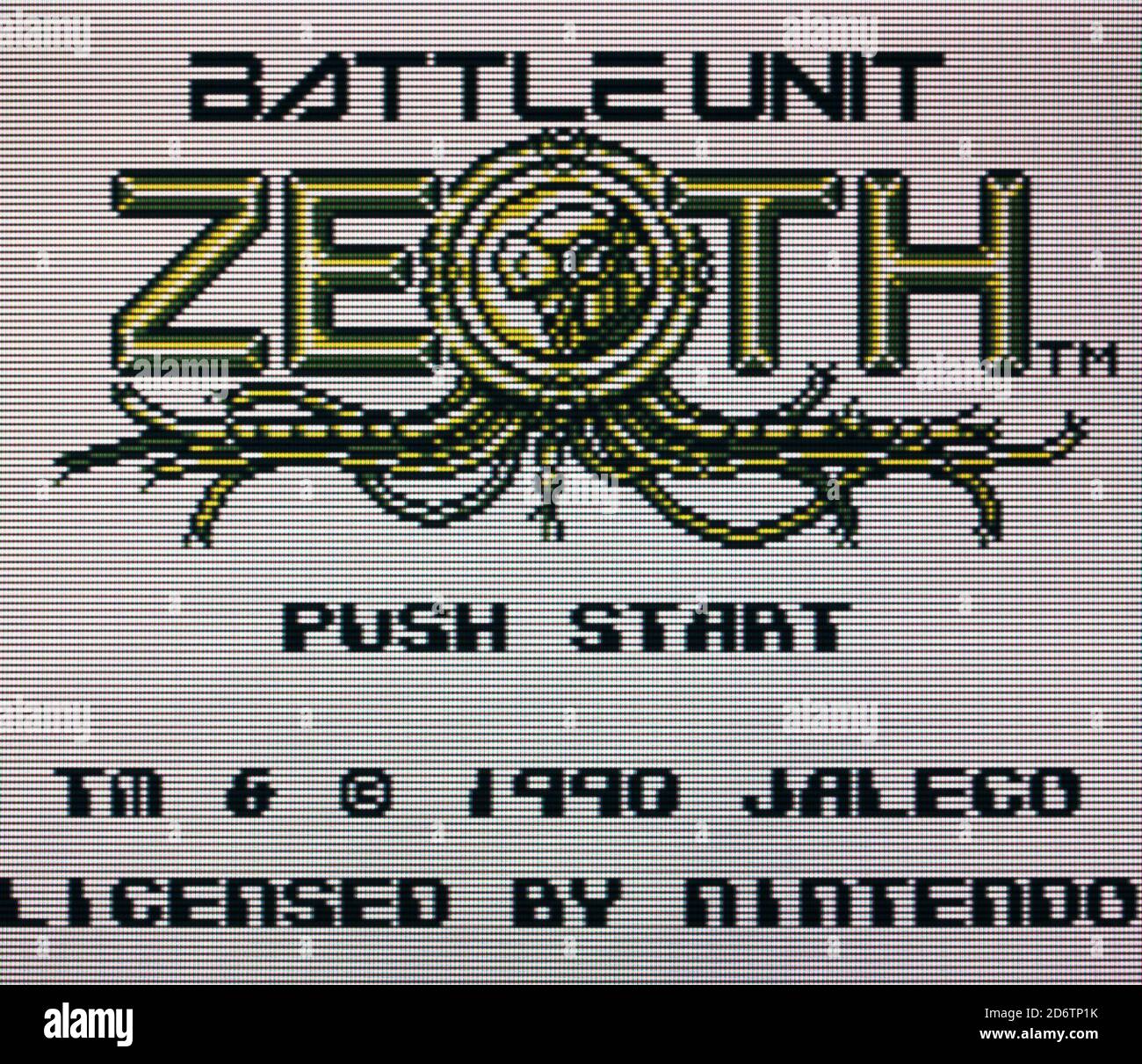 Battle Unit Zeoth Nintendo Gameboy Videogame Editorial use only