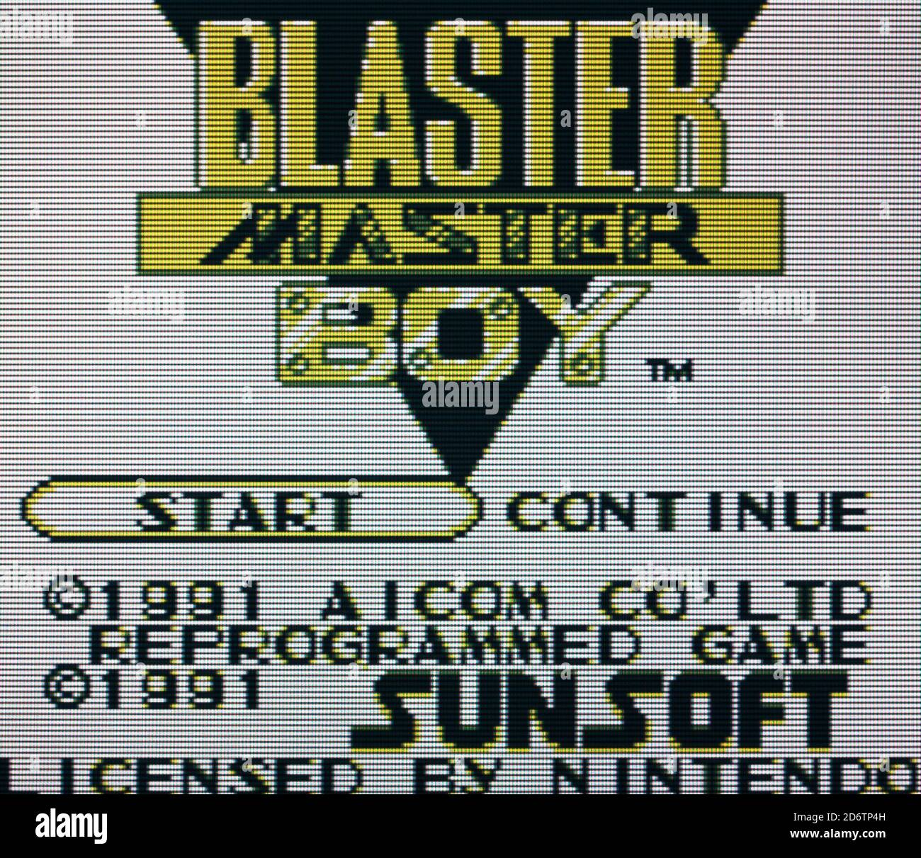 Blaster Master Boy Nintendo Gameboy Videogame Editorial use only Stock Photo Alamy