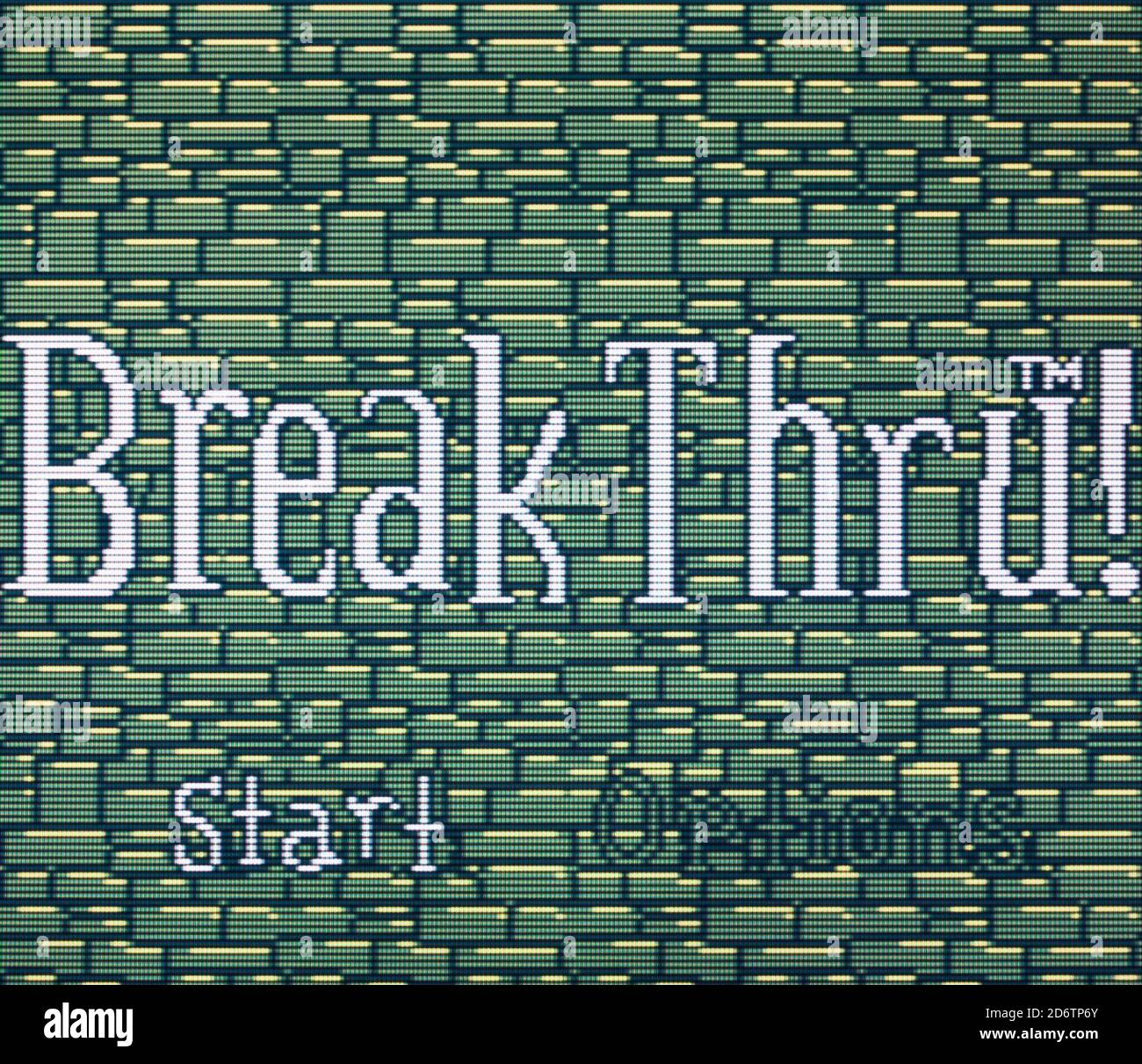 Break Thru! - Nintendo Gameboy Videogame - Editorial use only Stock Photo