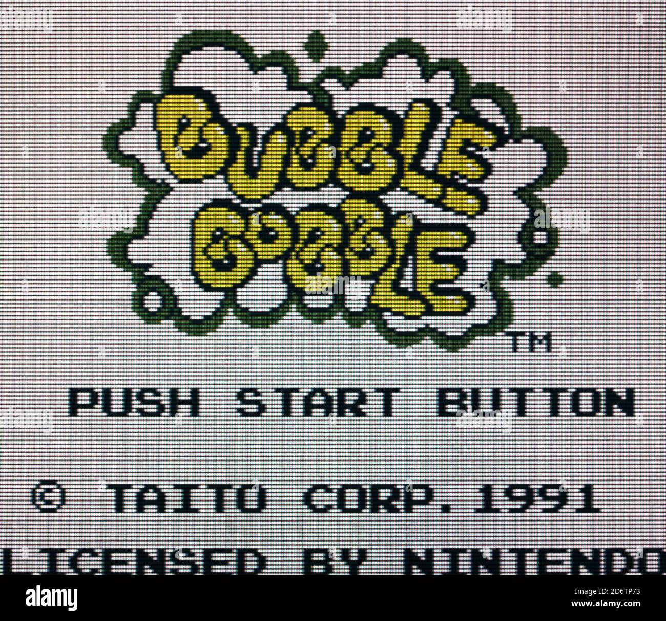 Bubble Bobble - Nintendo Gameboy Videogame - Editorial use only Stock Photo