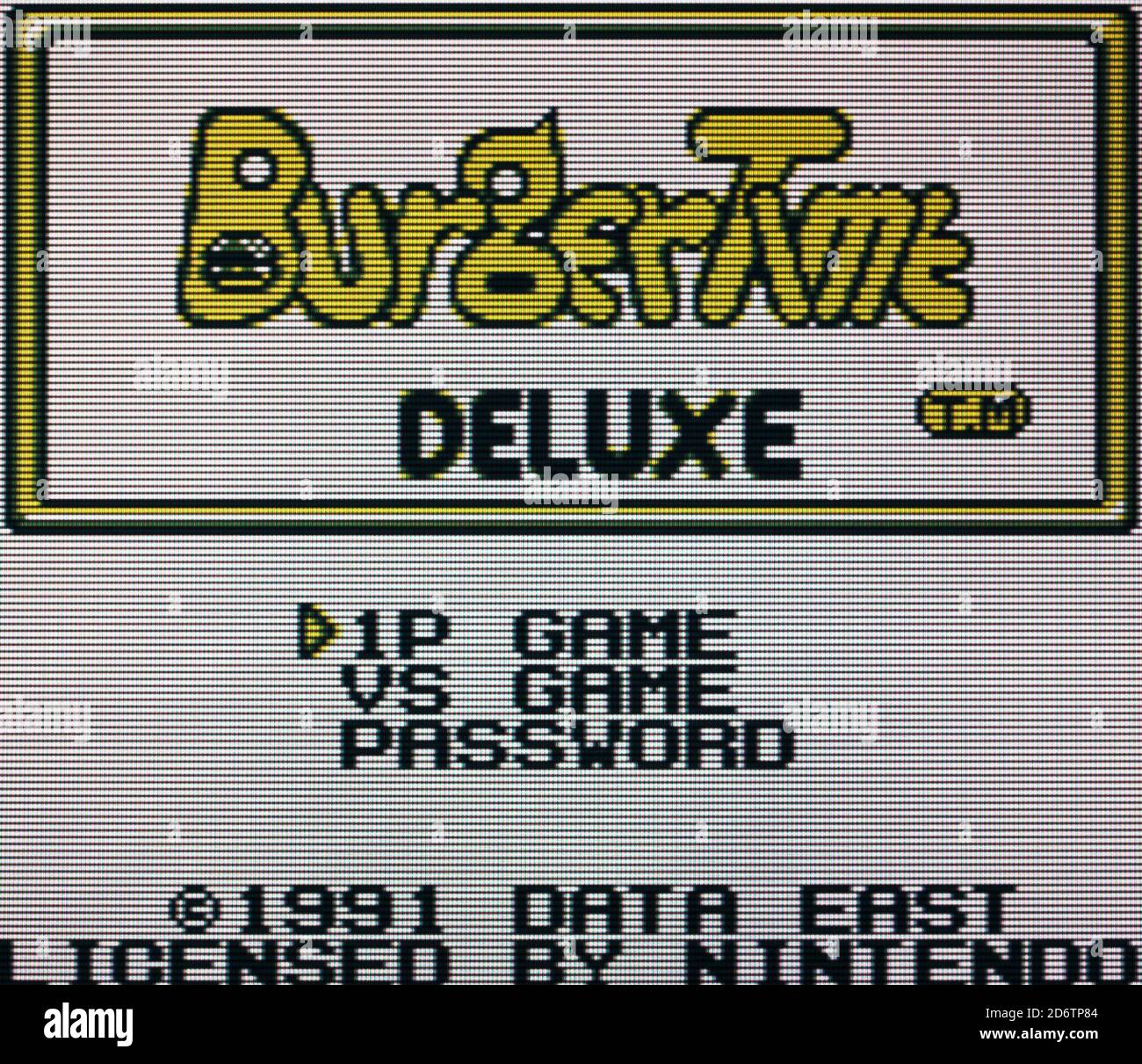 Burgertime Deluxe - Nintendo Gameboy Videogame - Editorial use only Stock Photo