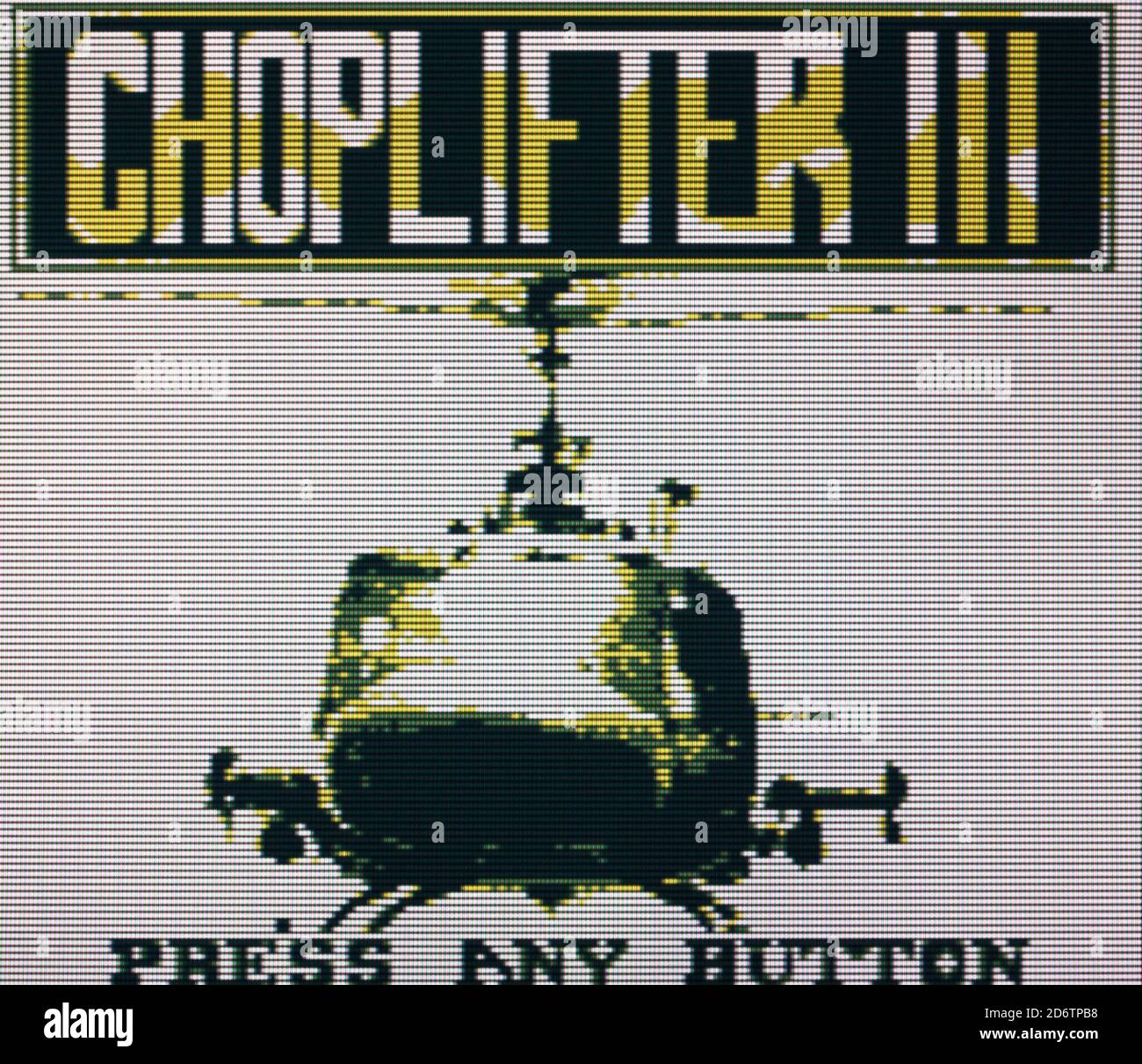 Choplifter 3 - Nintendo Gameboy Videogame - Editorial use only Stock Photo