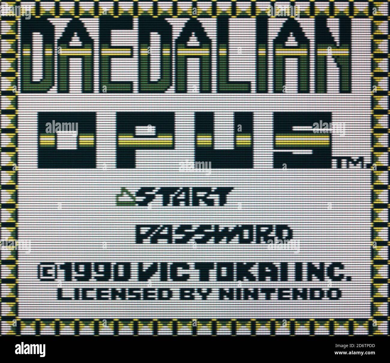 Daedalian Opus - Nintendo Gameboy Videogame - Editorial use only Stock Photo