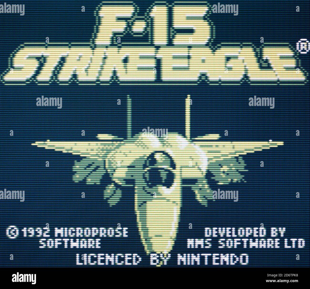 F-15 Strike Eagle - Nintendo Gameboy Videogame - Editorial use only Stock Photo