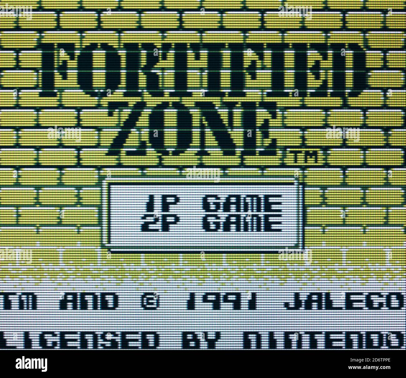 Fortified Zone - Nintendo Gameboy Videogame - Editorial use only Stock Photo