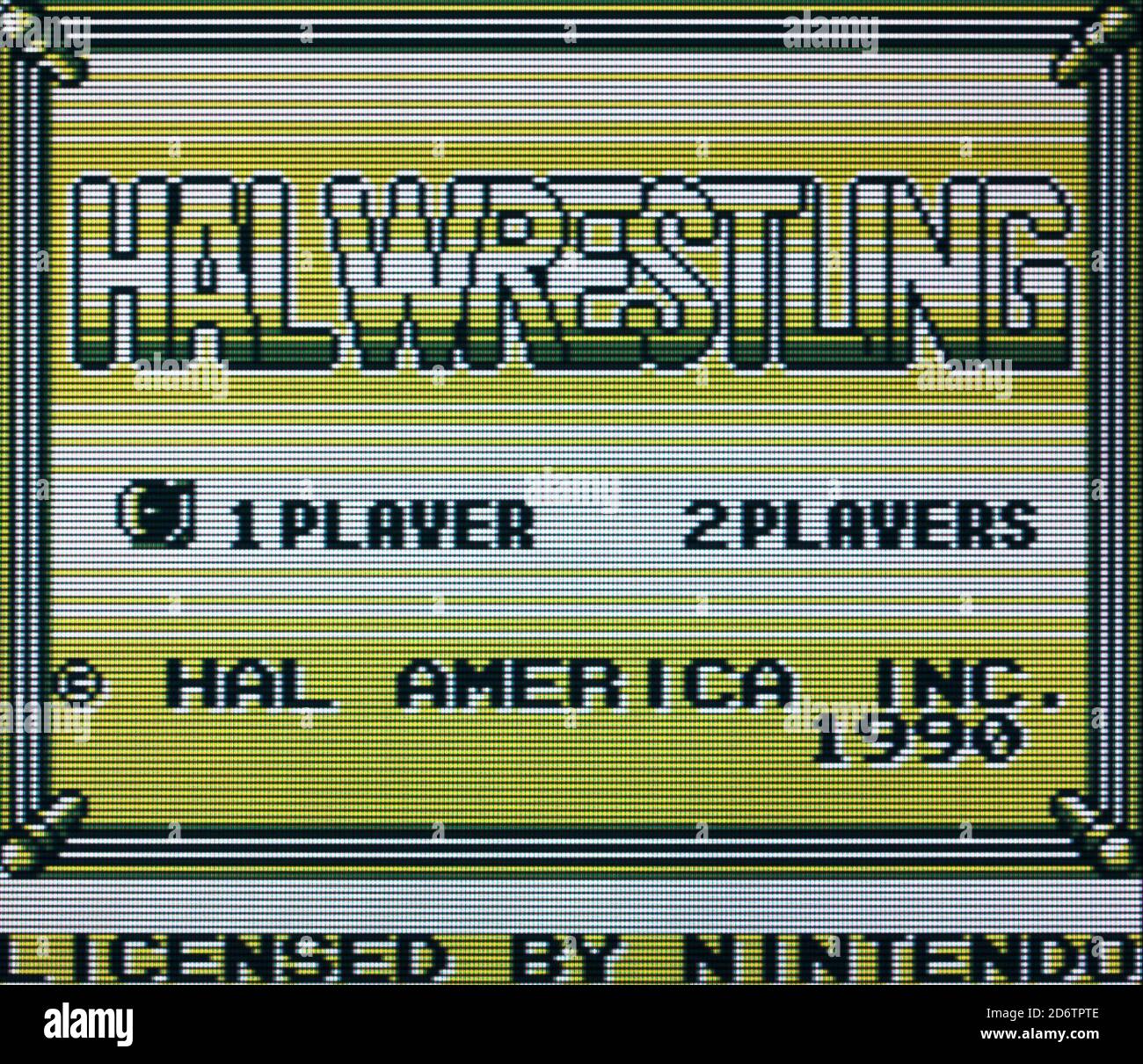 HAL Wrestling - Nintendo Gameboy Videogame - Editorial use only Stock Photo