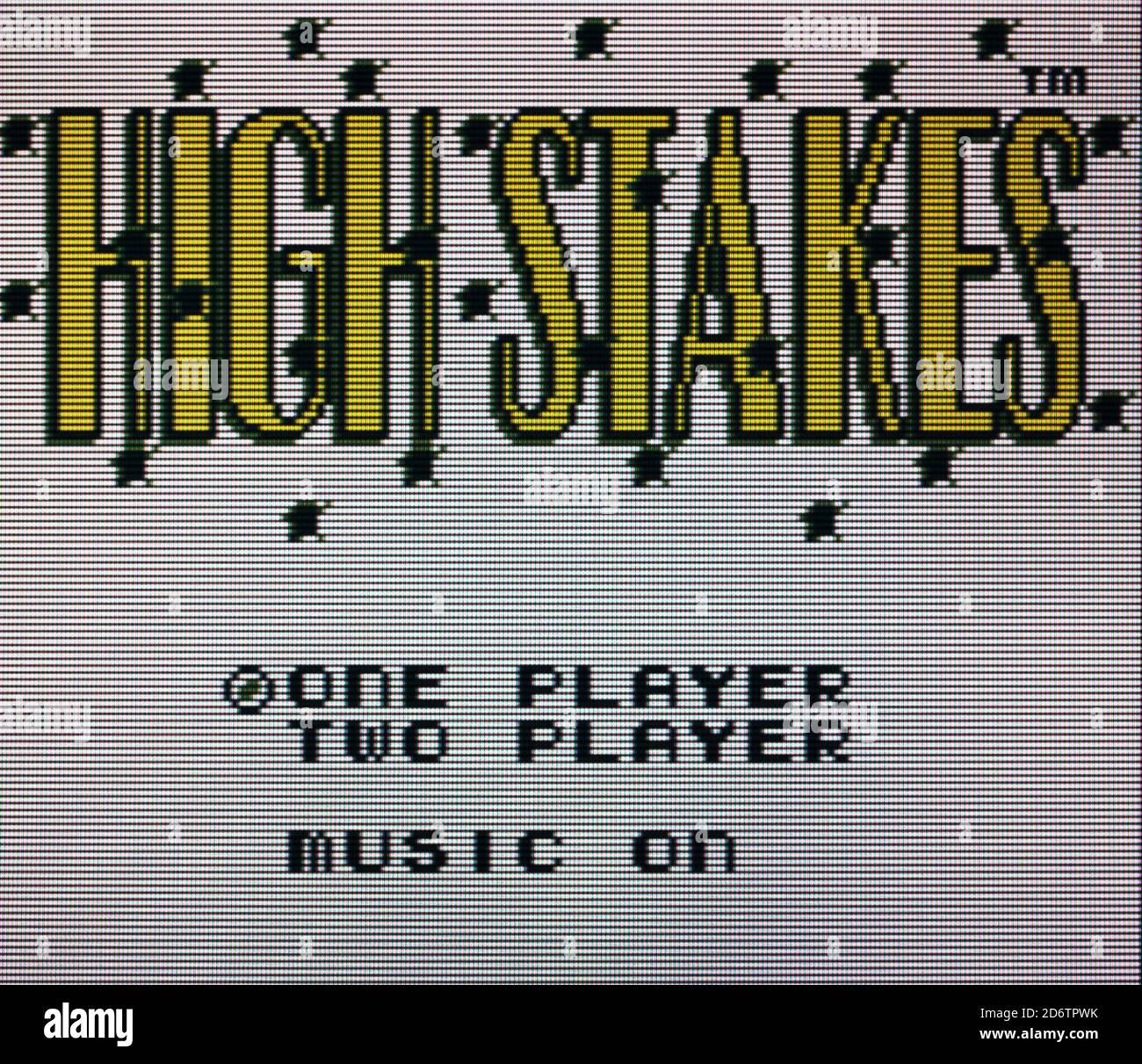 High Stakes - Nintendo Gameboy Videogame - Editorial use only Stock Photo