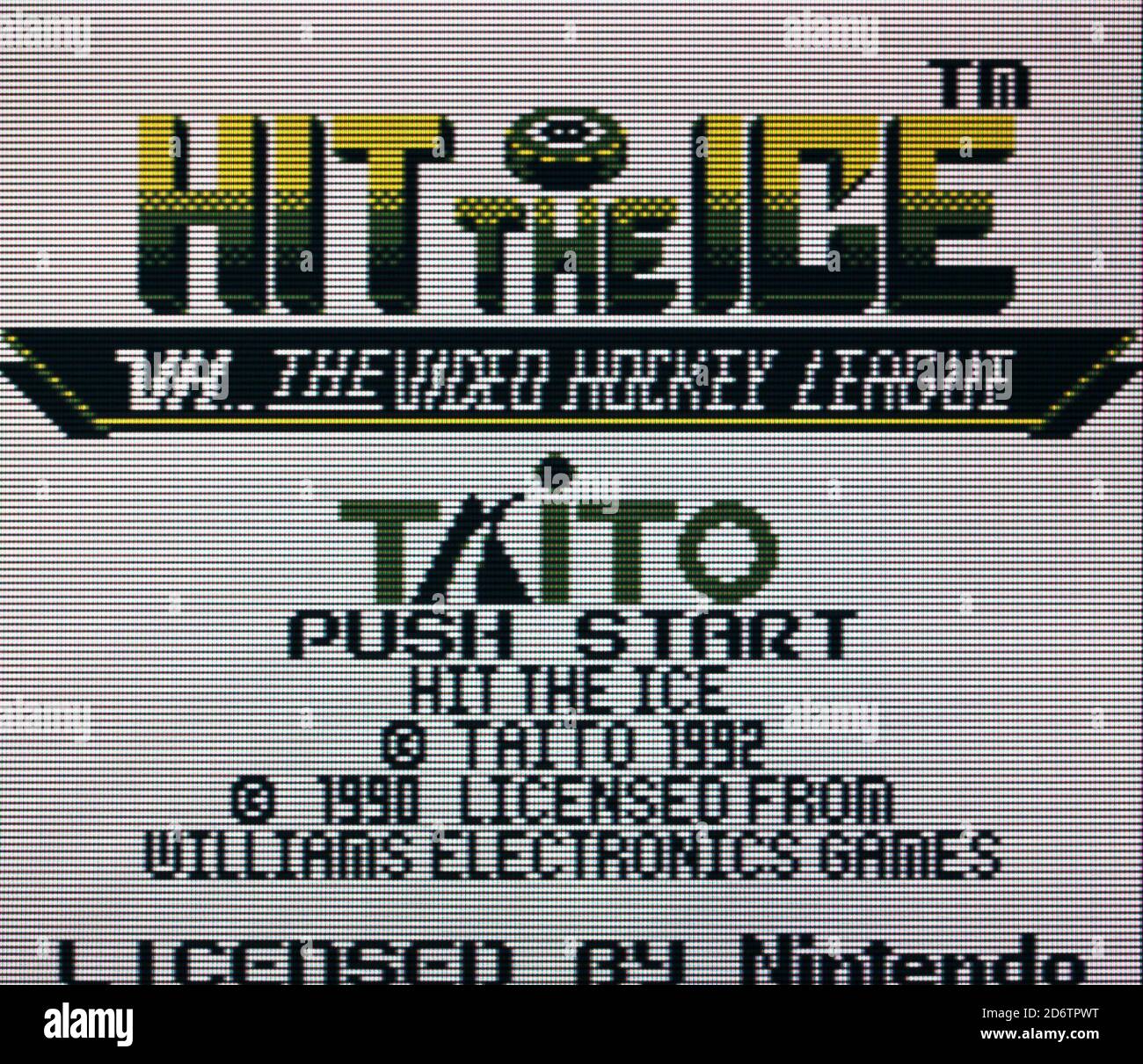 Hit The Ice - Nintendo Gameboy Videogame - Editorial use only Stock Photo