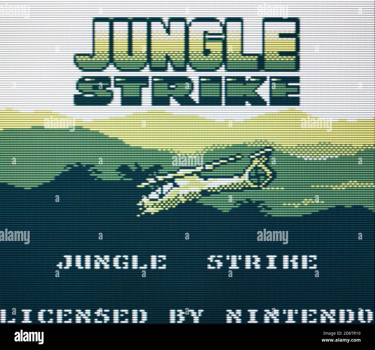 Jungle Strike - Nintendo Gameboy Videogame - Editorial use only Stock Photo