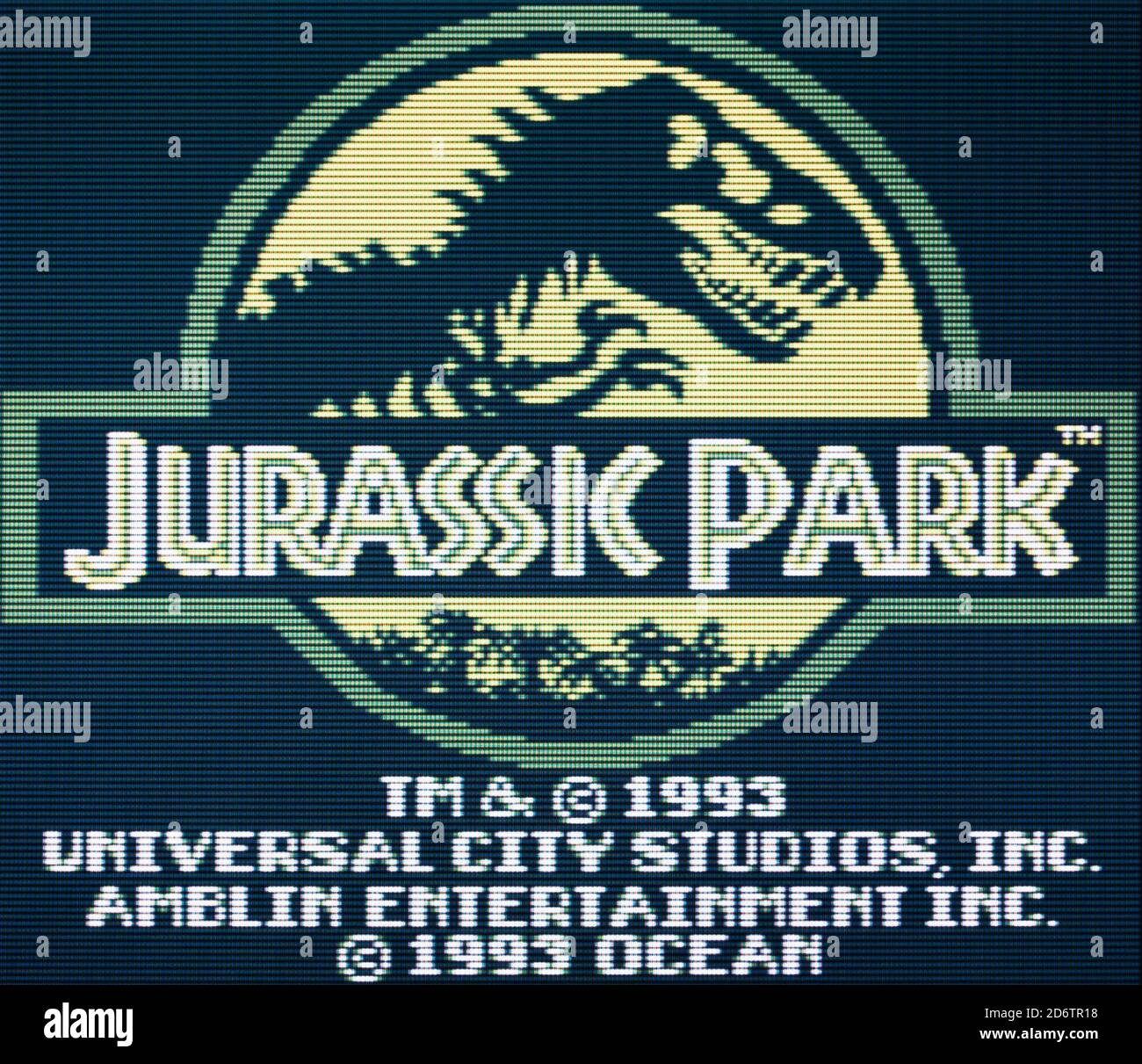 Jurassic Park - Nintendo Gameboy Videogame - Editorial use only Stock Photo
