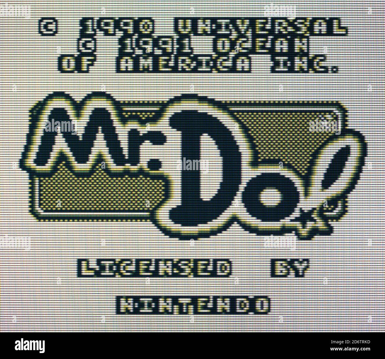 Mr. Do! - Nintendo Gameboy Videogame - Editorial use only Stock Photo