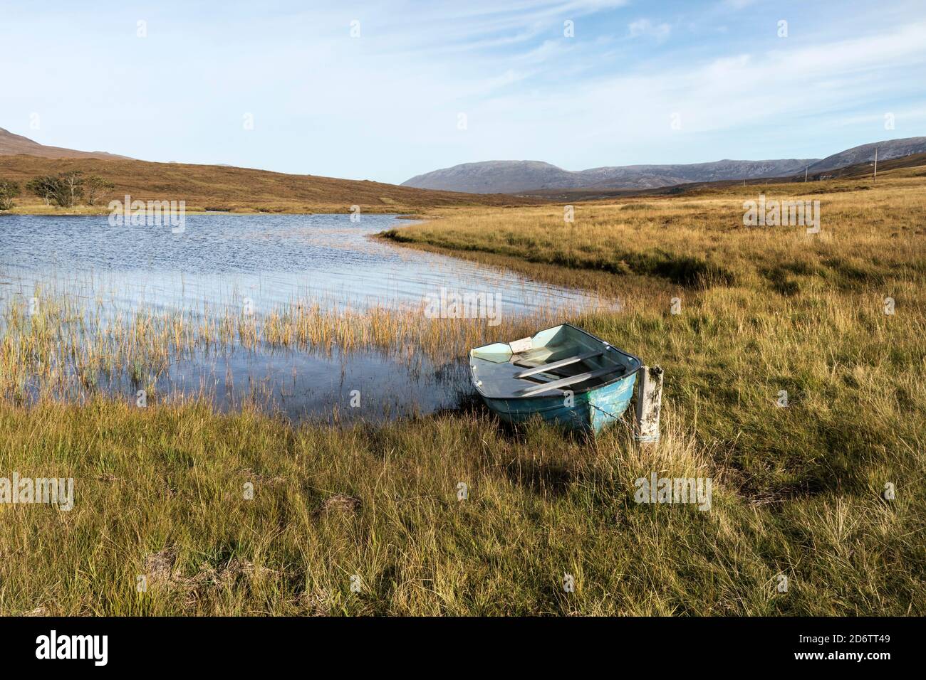 Fishing Boat, Loch Awe, Assynt, Northwest Highlands of Scotland, UK