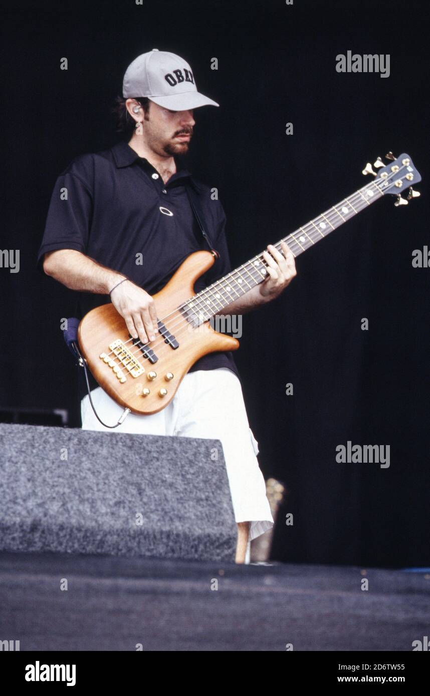 Incubus playing the Reading Festival 2002, Reading , Berkshire, England, United Kingdom. Stock Photo