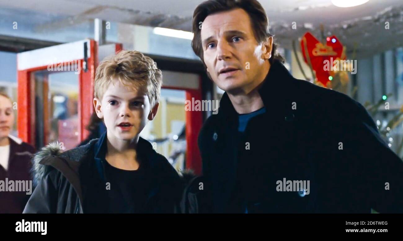 UK. Liam Neeson and Thomas Brodie-Sangster in a scene from the ...