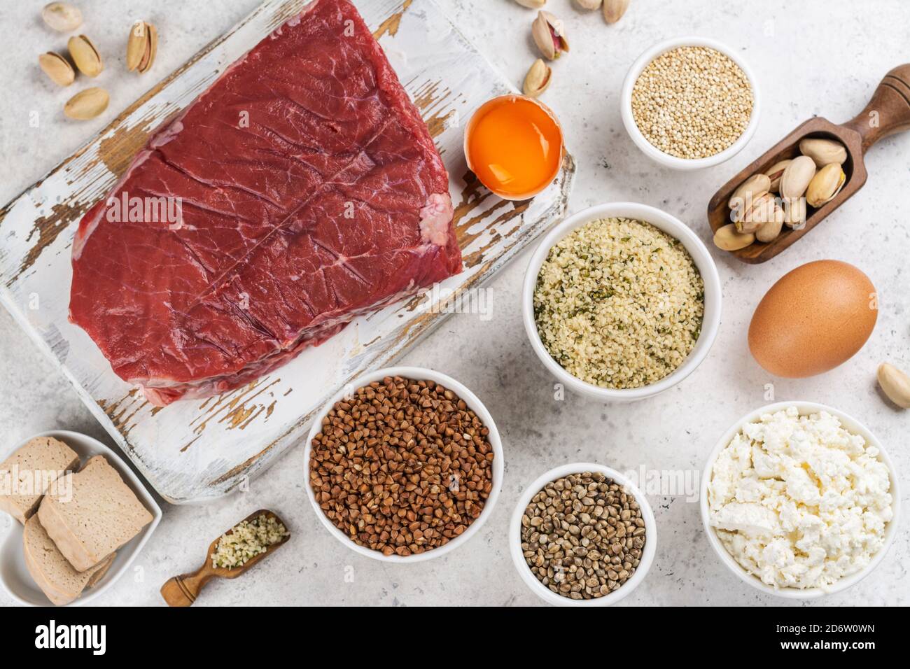 Food rich of amino acids Stock Photo Alamy