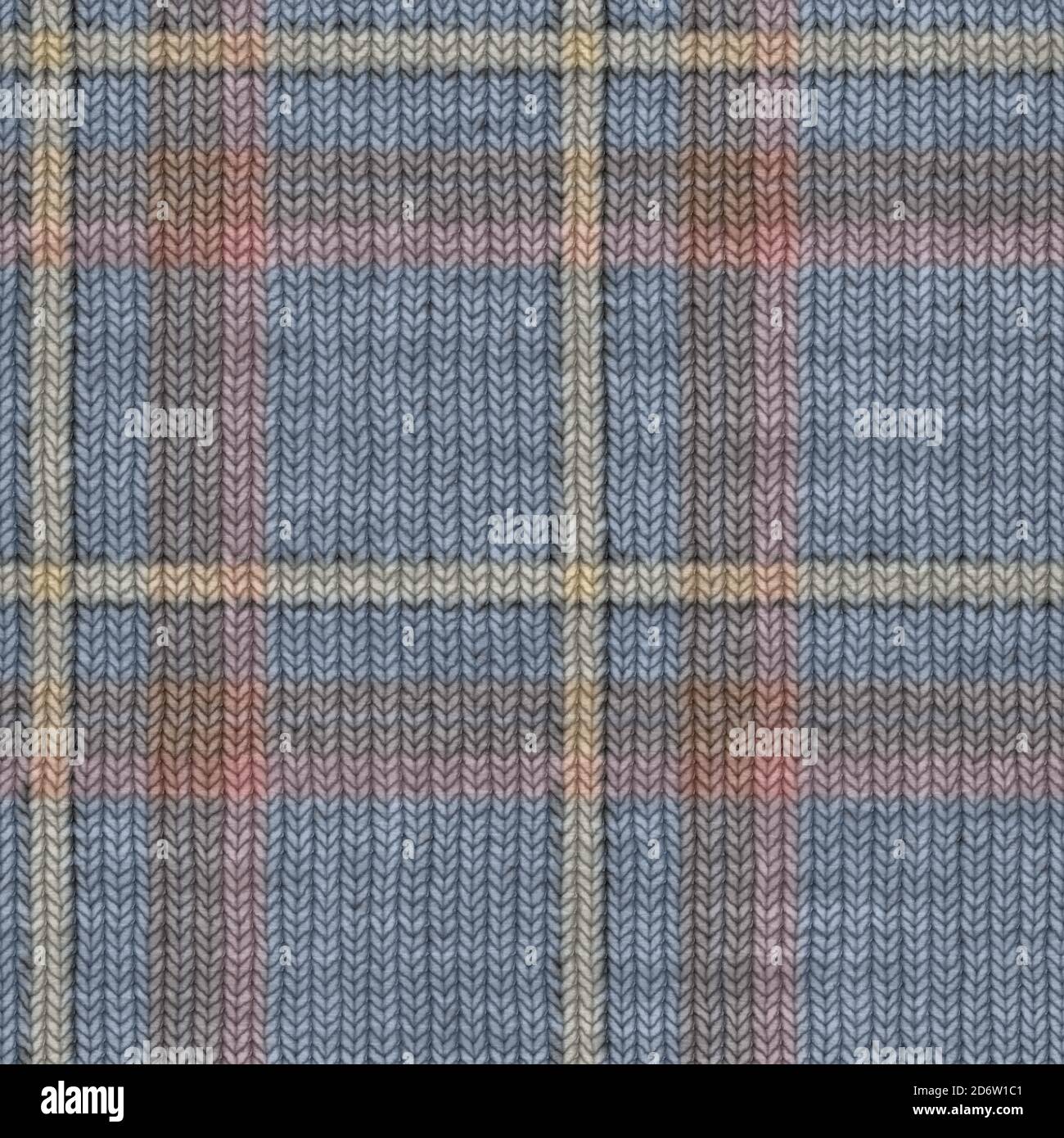 Knit wool plaid background pattern. Traditional warm checkered handmade ...
