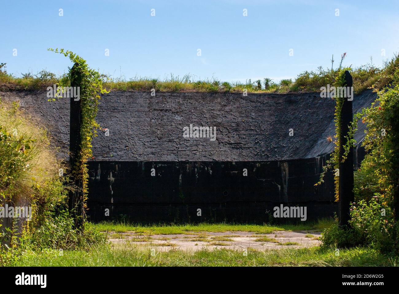 Military Structure, Battery Worth Park, Fort Pickens, Florida Stock Photo