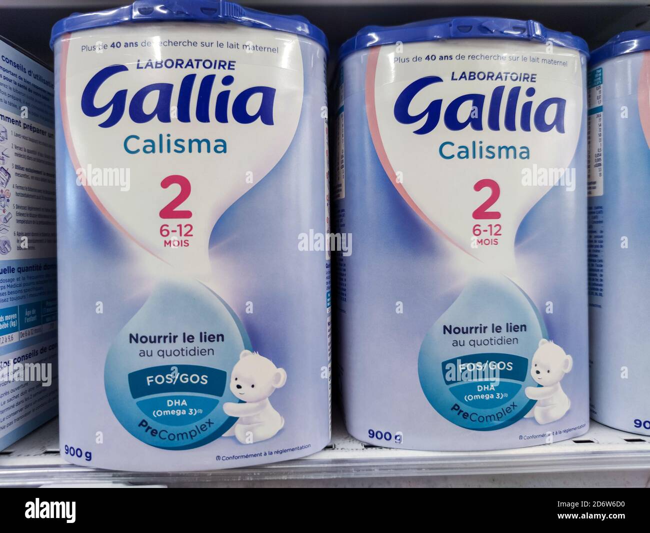 Puilboreau, France - October 14, 2020:Selected collection of powdered Baby  Milk Gallia brand display for sell in french supermarket Stock Photo - Alamy