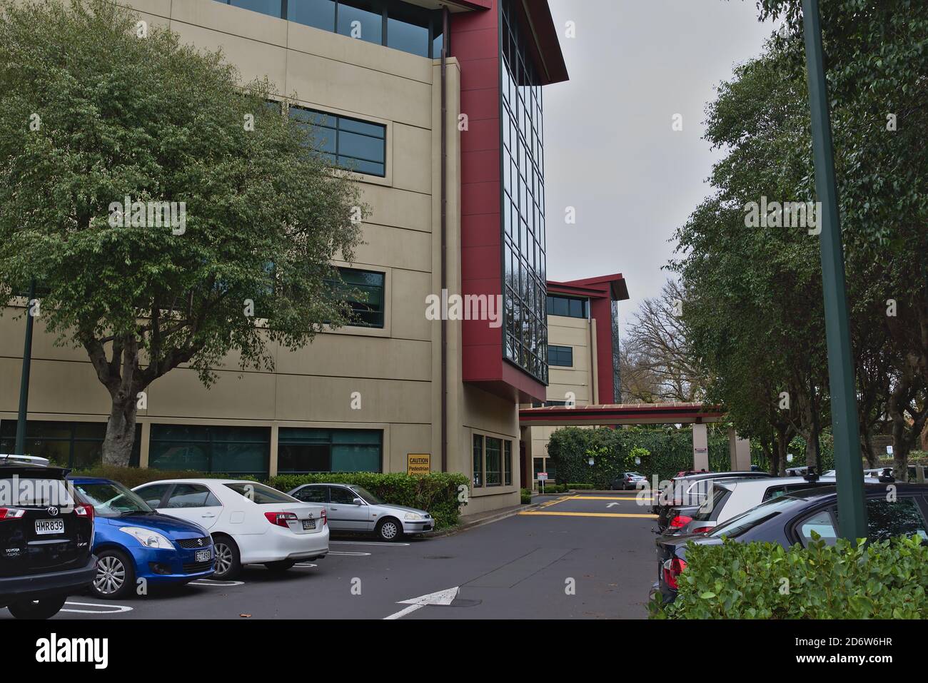 AUCKLAND, NEW ZEALAND - Jun 22, 2019: Auckland / New Zealand - June 22 2019: View of Ascot Hospital building Stock Photo