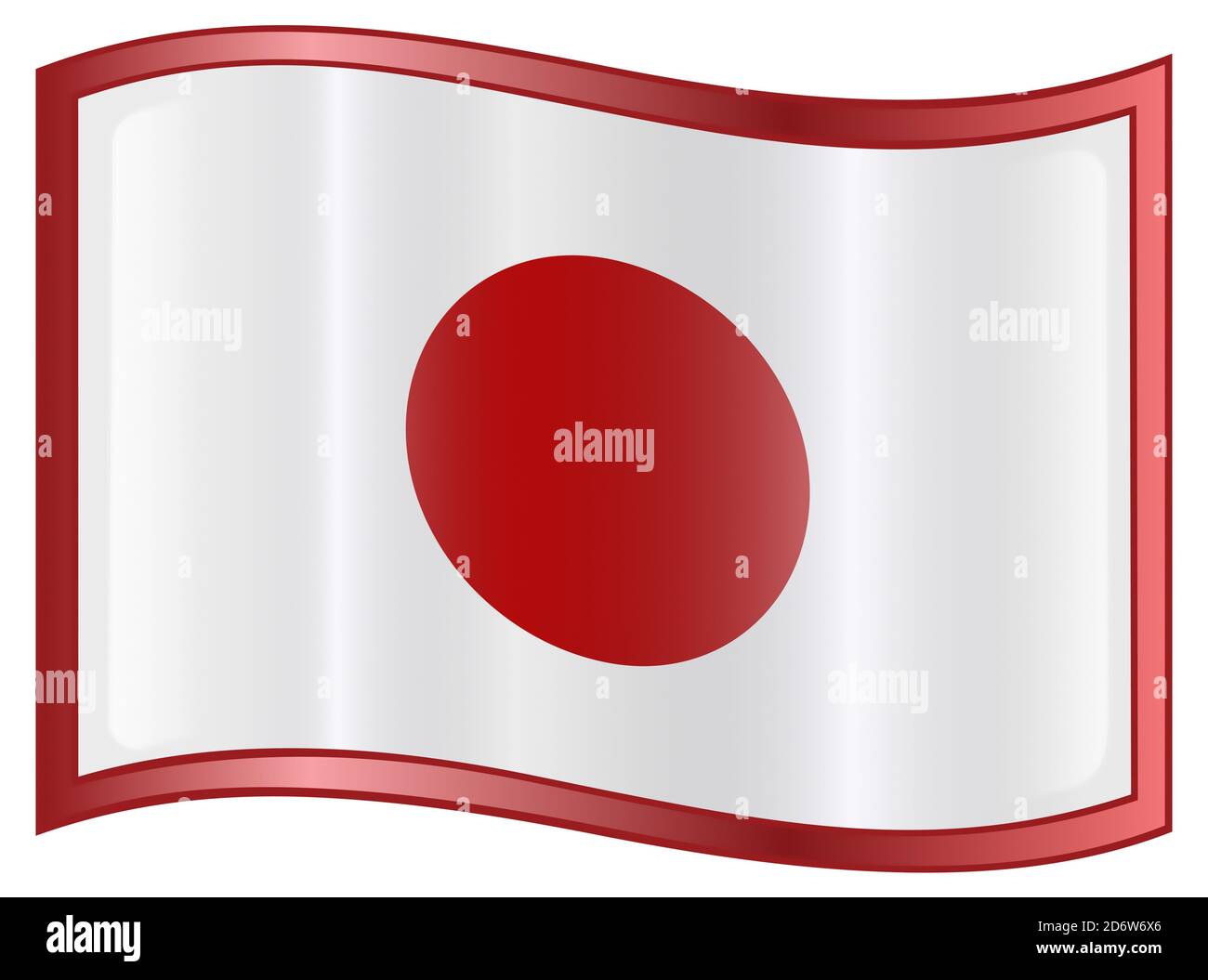 Japan Flag Icon Stock Photo Alamy