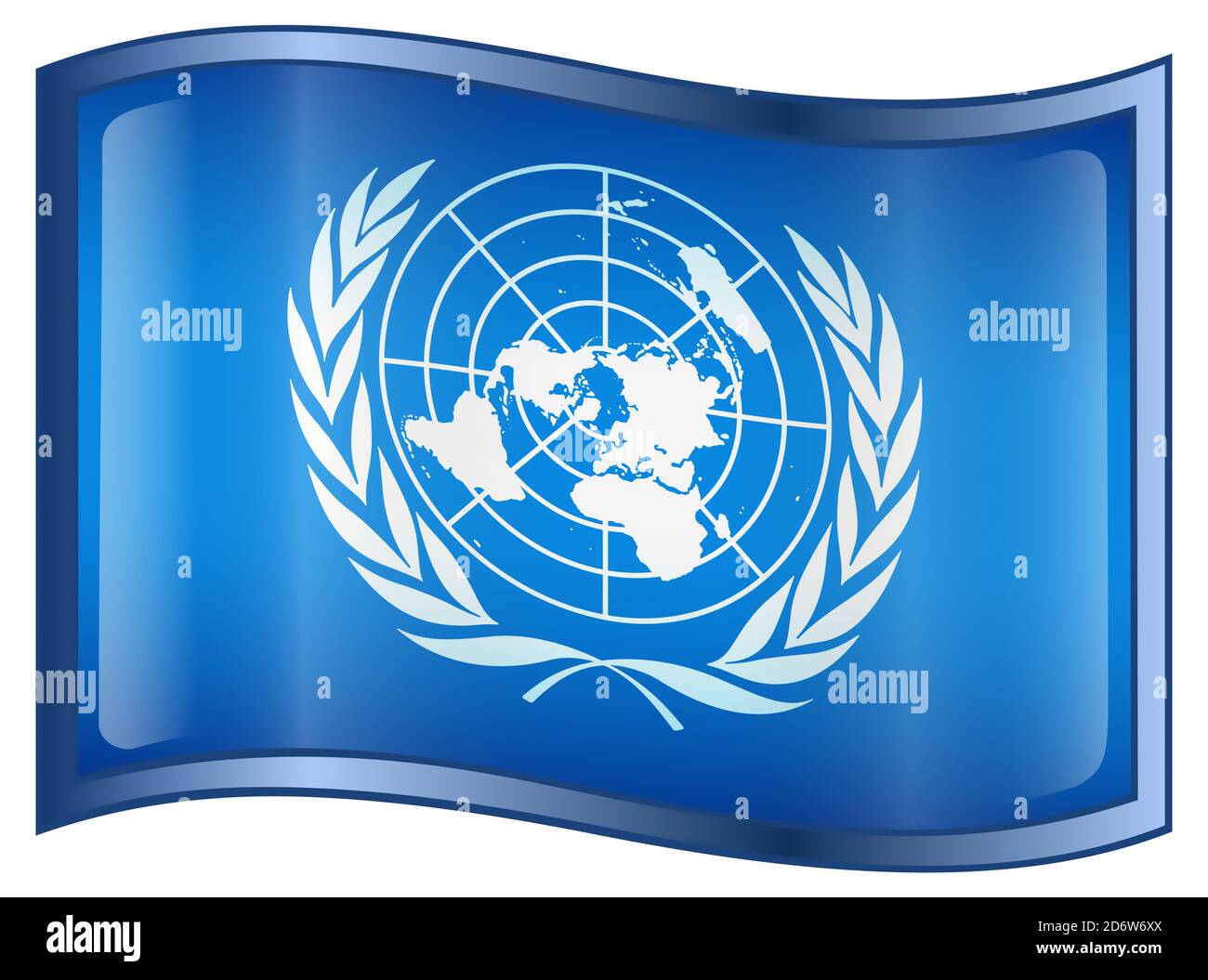 United Nations Flag Icon Stock Photo Alamy