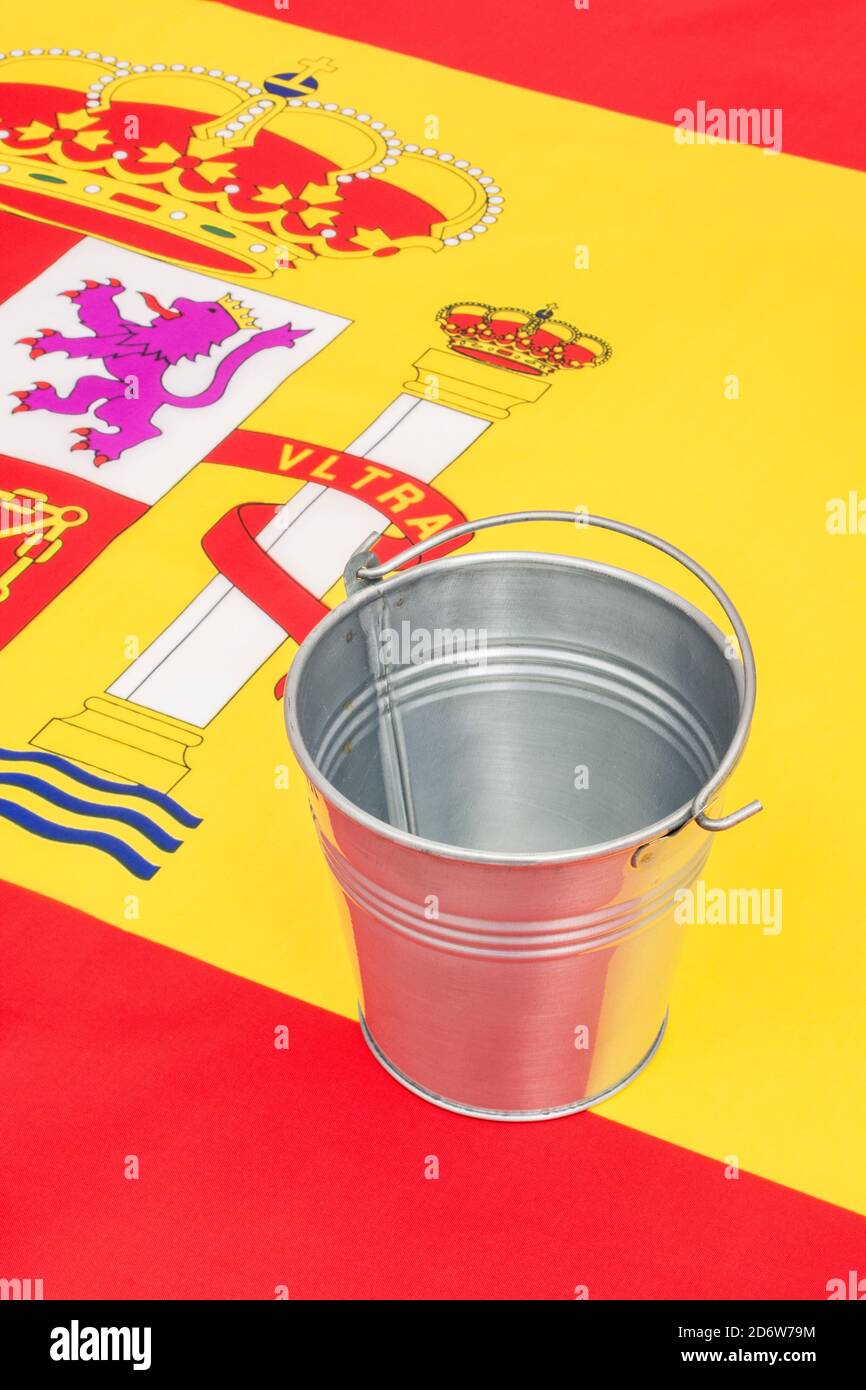 Empty bucket spanish flag hires stock photography and images Alamy