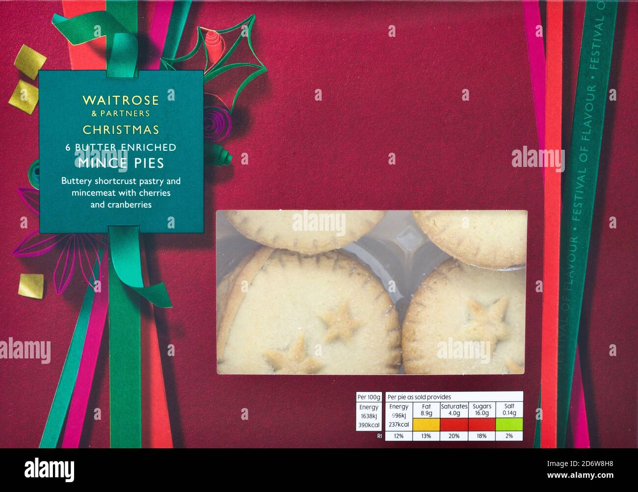 Waitrose Christmas 6 Shortcrust Mince Pies Stock Photo Alamy