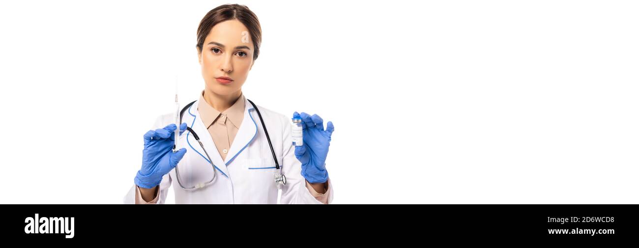 Panoramic shot doctor holding hi-res stock photography and images - Alamy