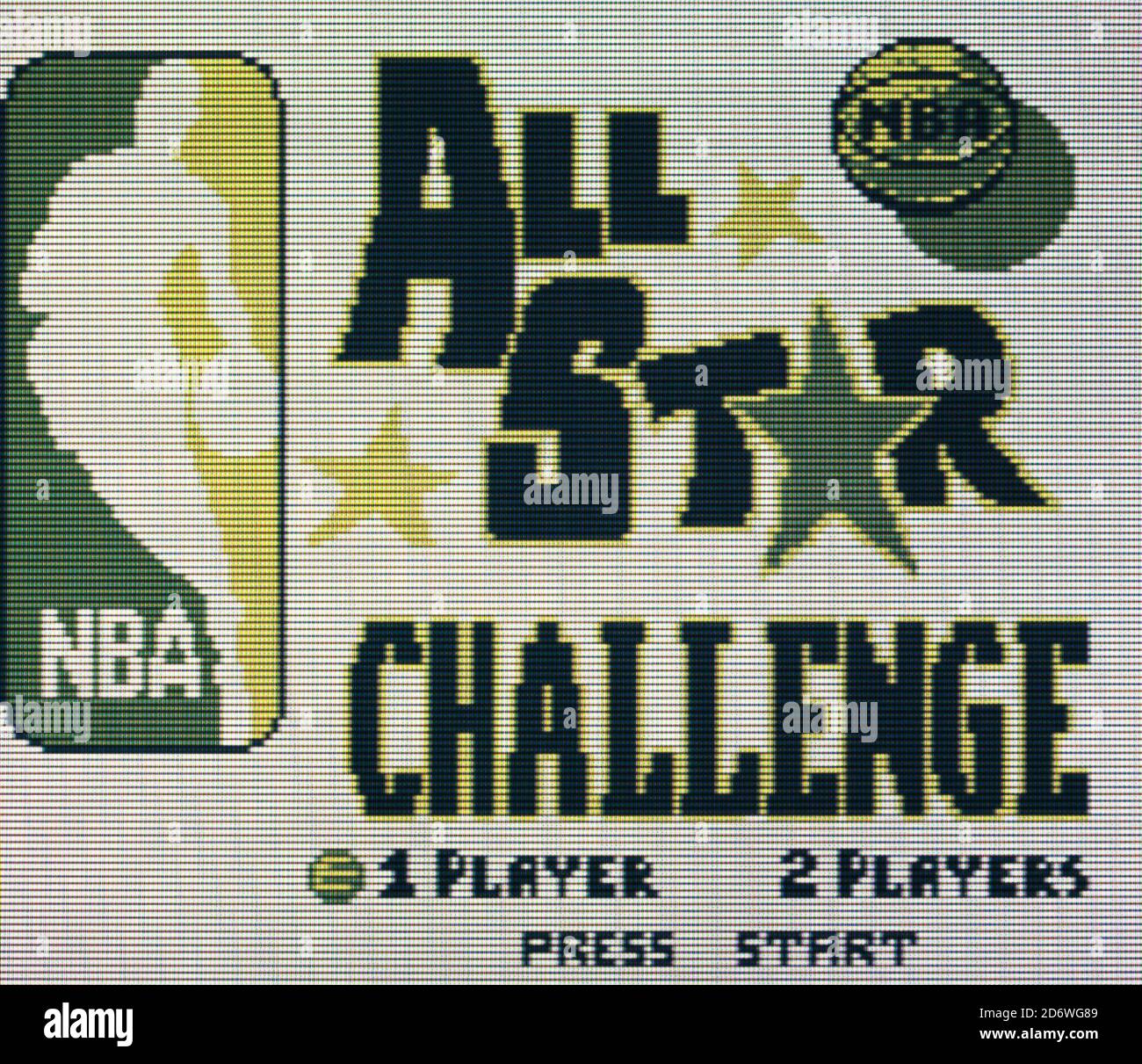 NBA All Star Challenge Nintendo Gameboy Videogame Editorial use