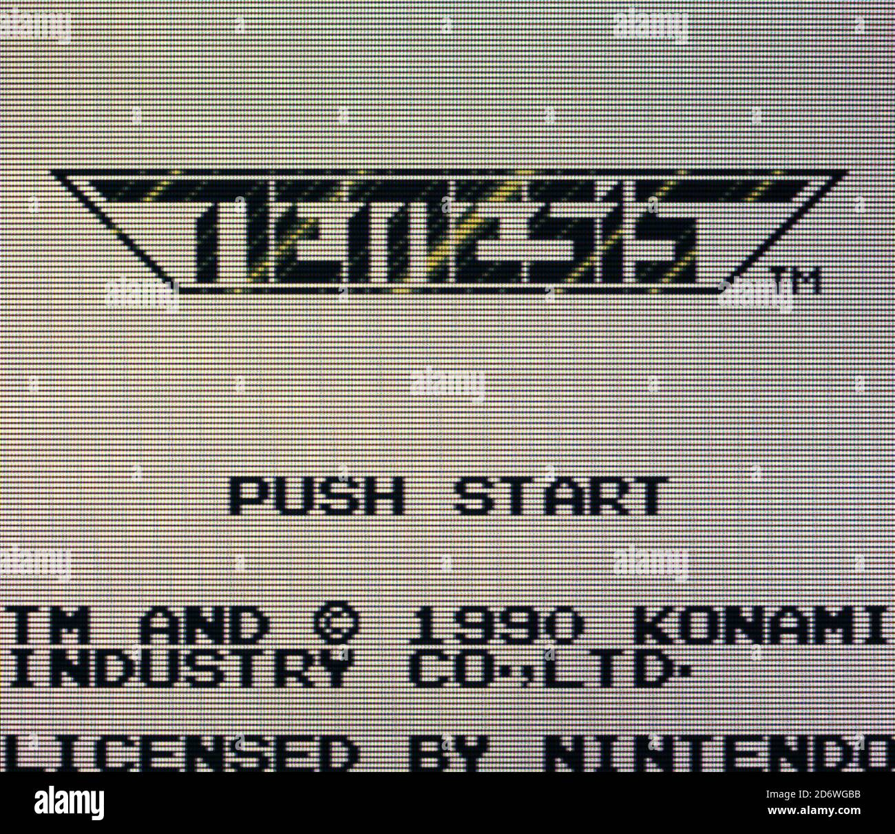 Nemesis - Nintendo Gameboy Videogame - Editorial use only Stock Photo