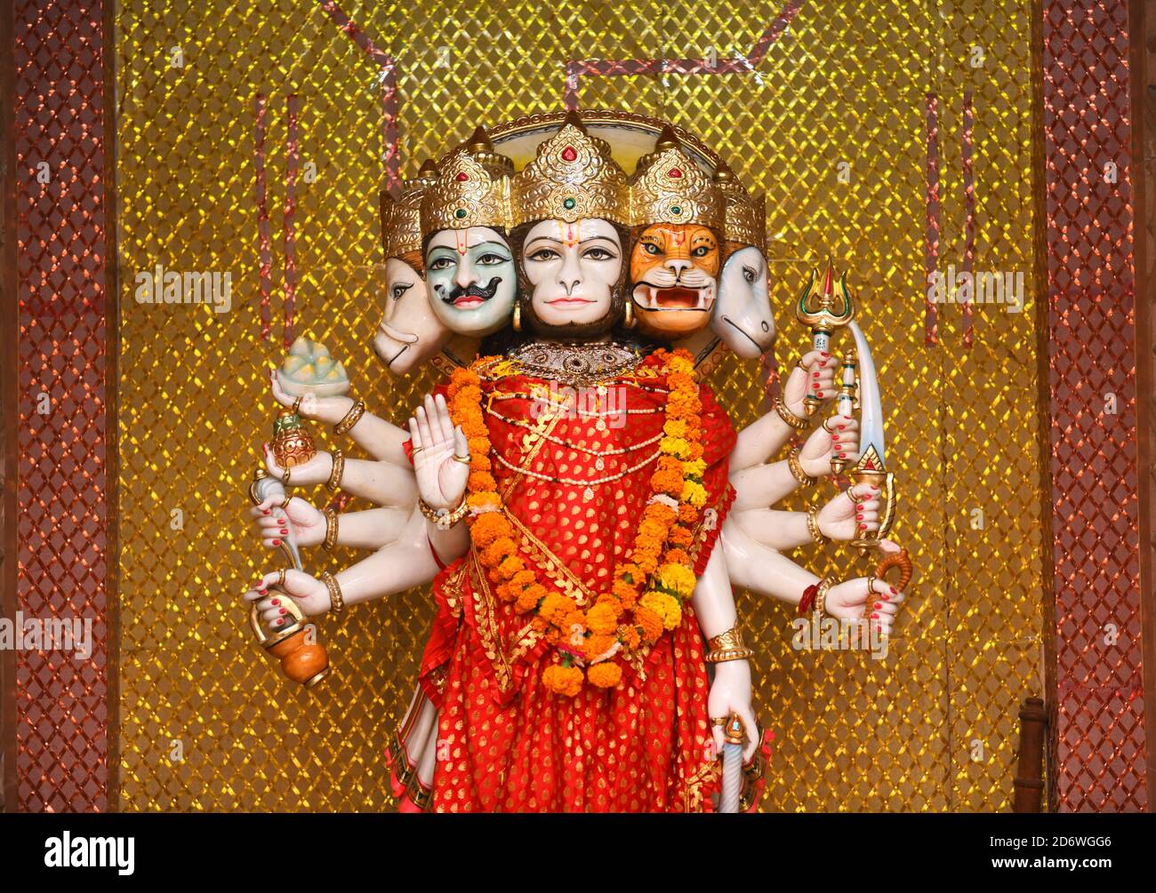 Beawar Rajasthan India Oct 19 2020 Idol Of Hindu God Panchmukhi 