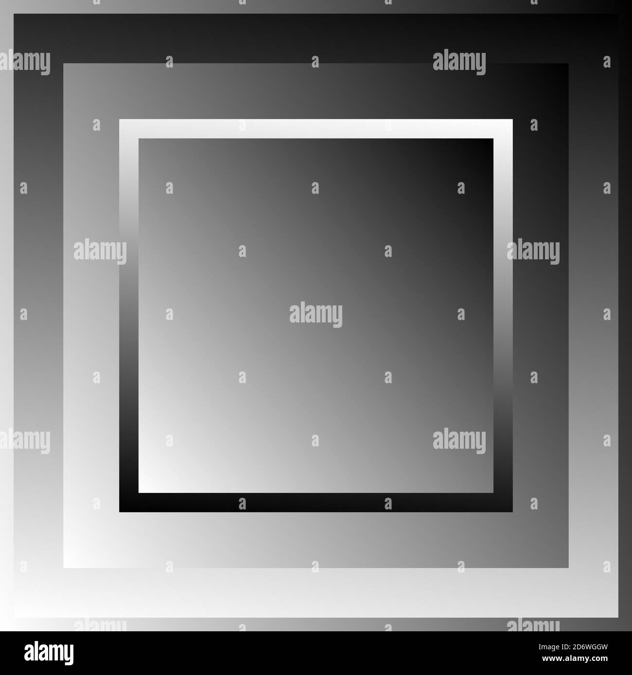Overlapping squares, Blocks vector illustration. Grayscale squares