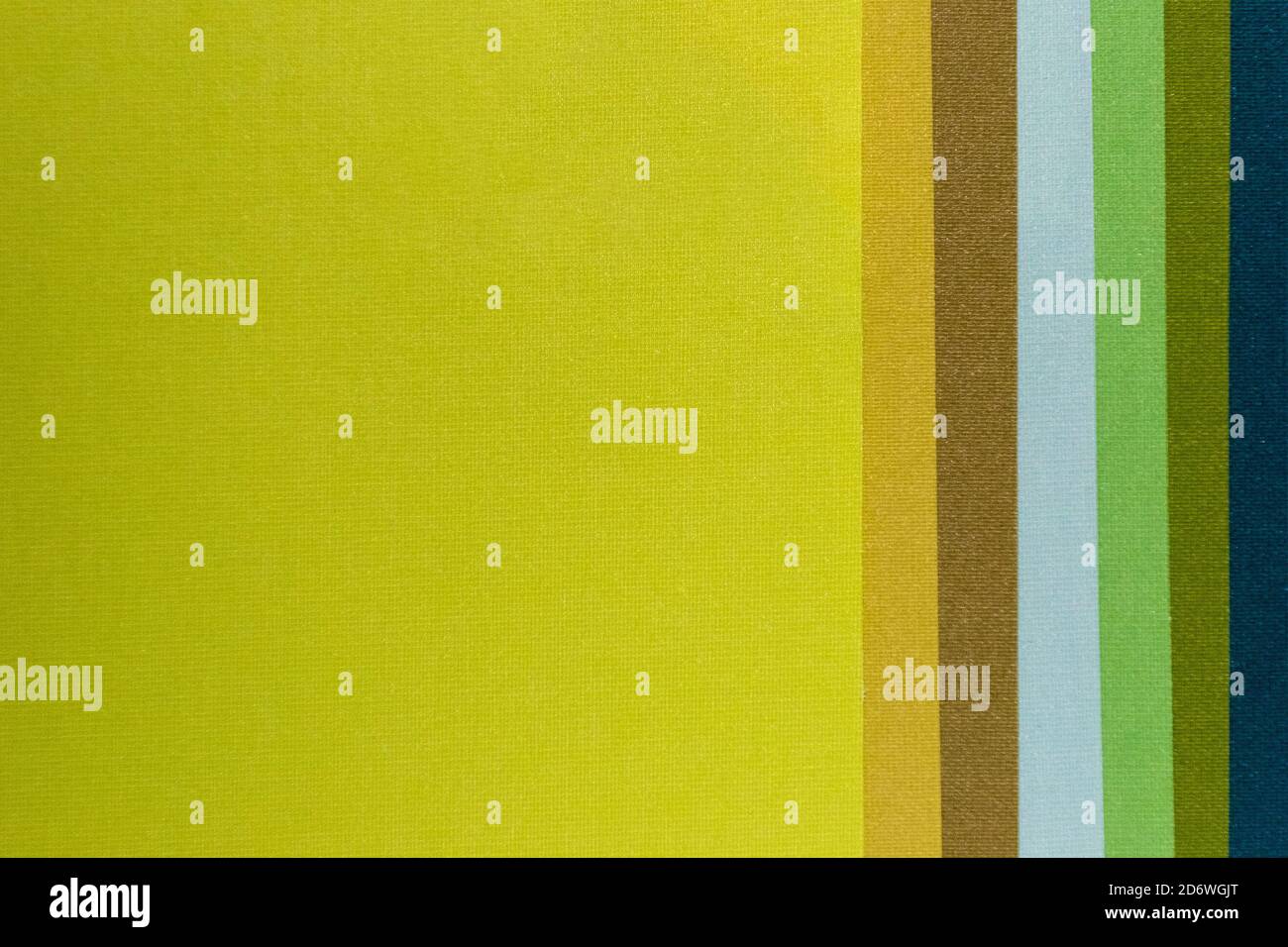 Colored cloth fabric samples background. Stock Photo