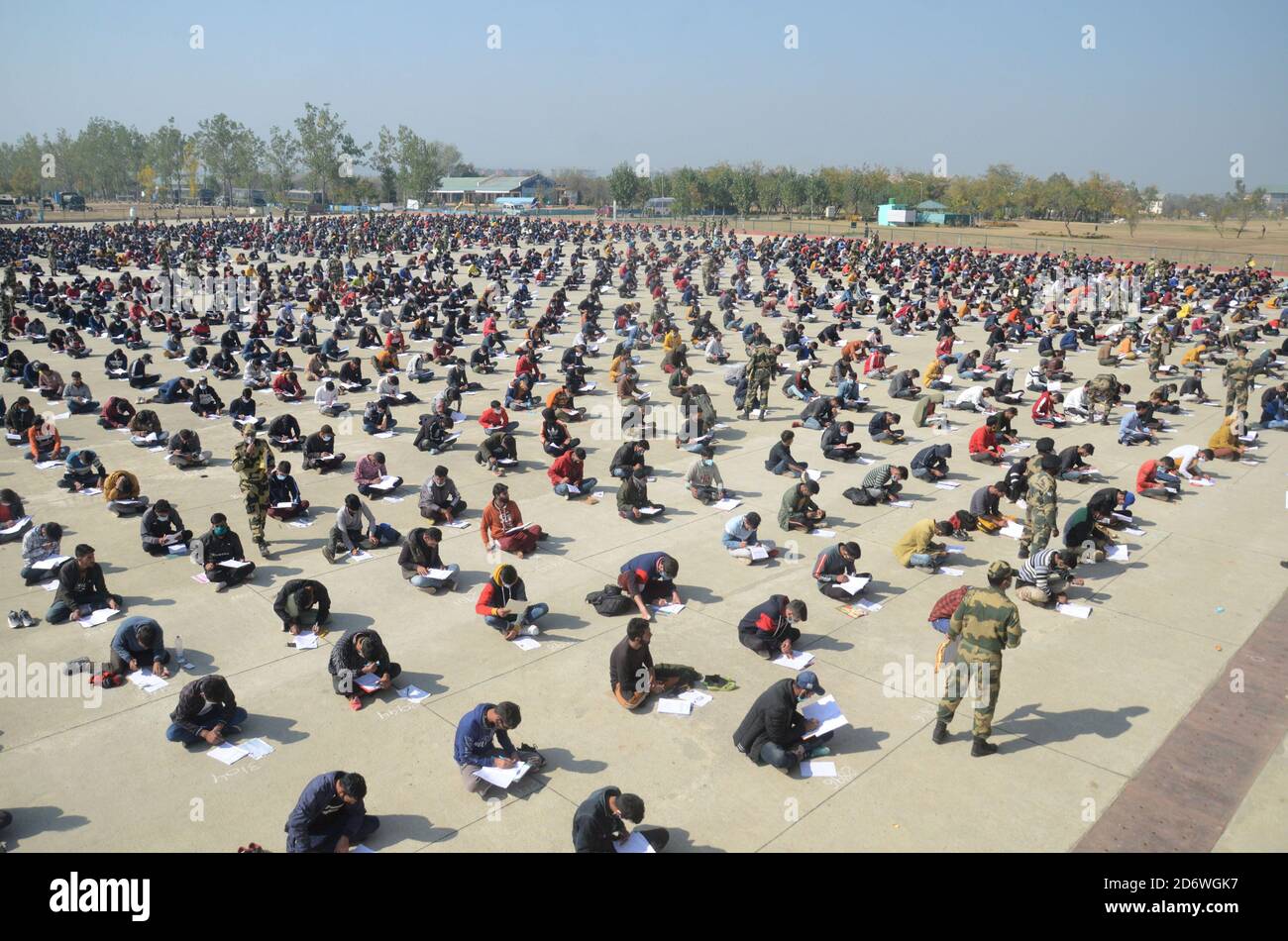 Indian Army Hopefuls Take Exams In Underwear