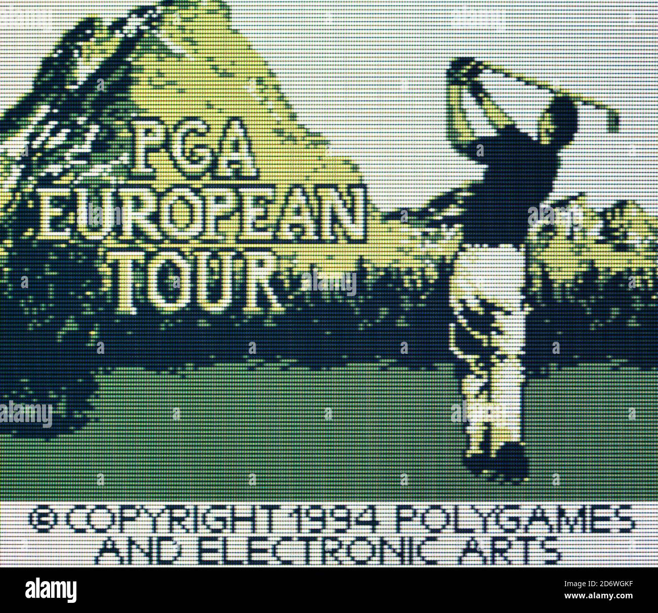 PGA European Tour - Nintendo Gameboy Videogame - Editorial use only Stock Photo