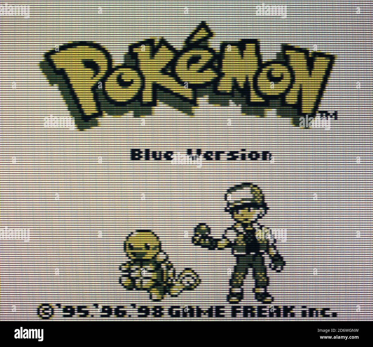 Pokemon Blue Nintendo Gameboy Videogame Editorial use only Stock