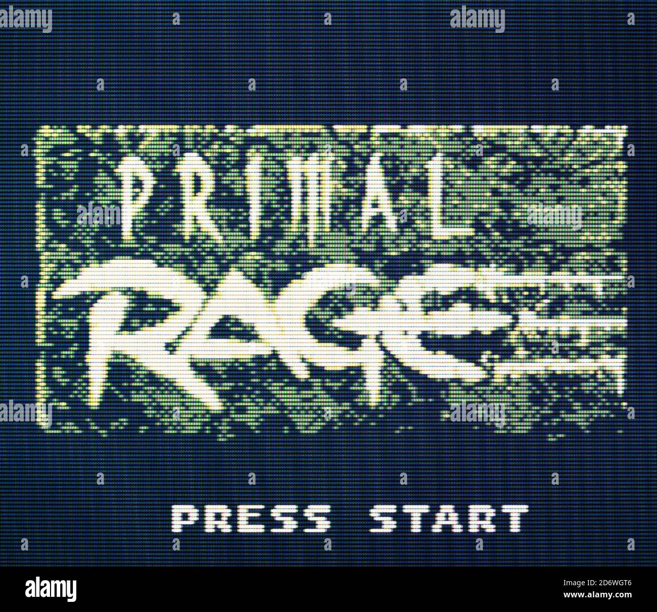 Gameboy Color Primal Rage Primal Rage - Nintendo Gameboy Videogame - Editorial use only Stock ...