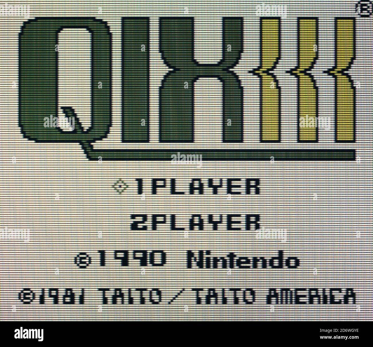 Qix - Nintendo Gameboy Videogame - Editorial use only Stock Photo