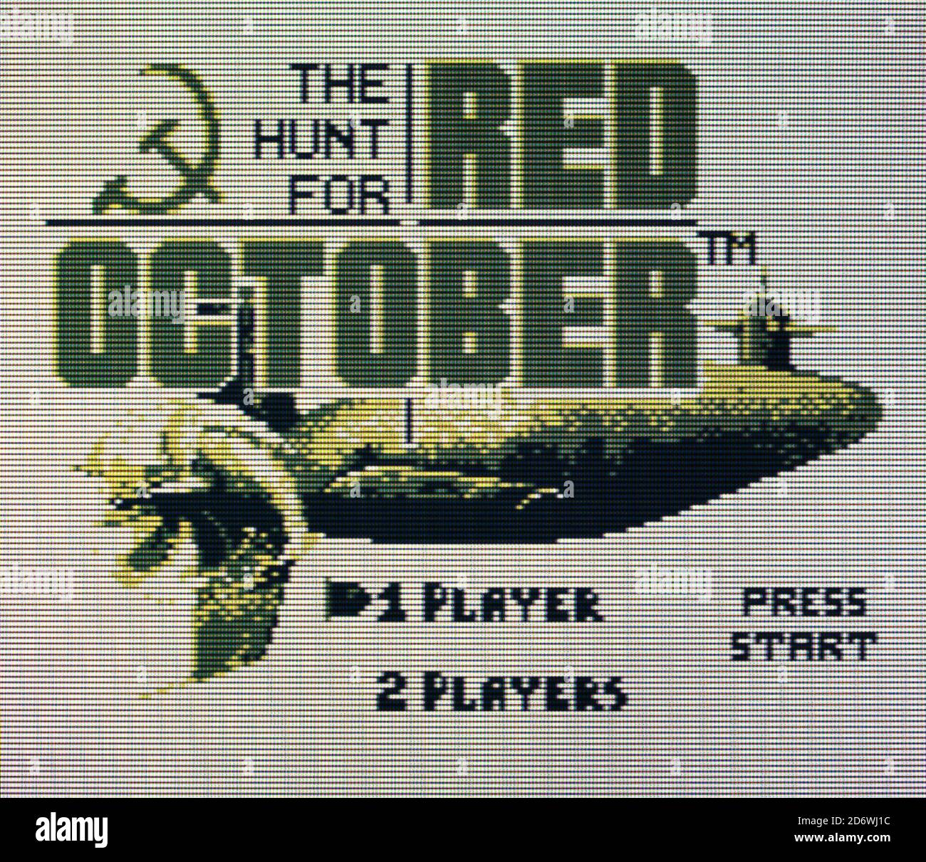Hunt for Red October - Nintendo Gameboy Videogame - Editorial use only Stock Photo