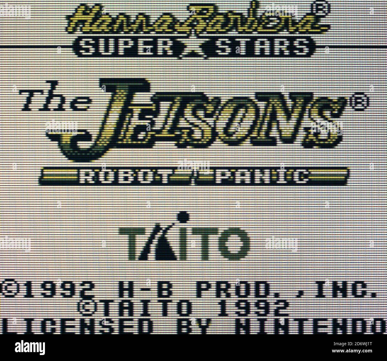 The Jetsons Robot Panic - Nintendo Gameboy Videogame - Editorial use only Stock Photo
