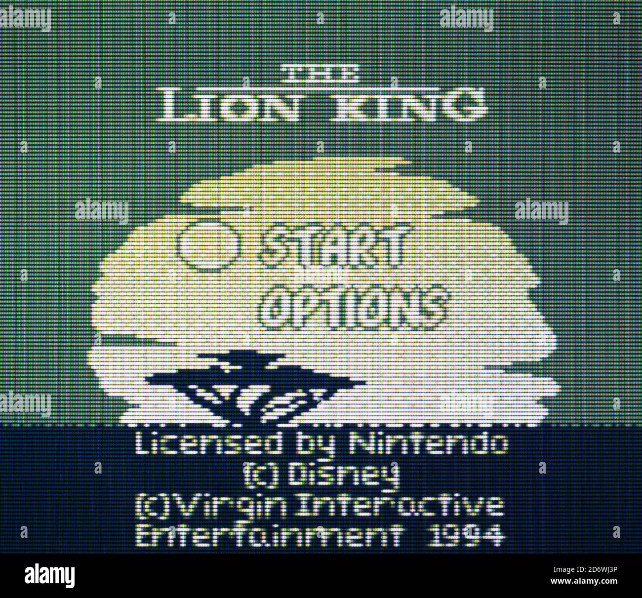Lion King Nintendo Gameboy Videogame Editorial use only Stock Photo